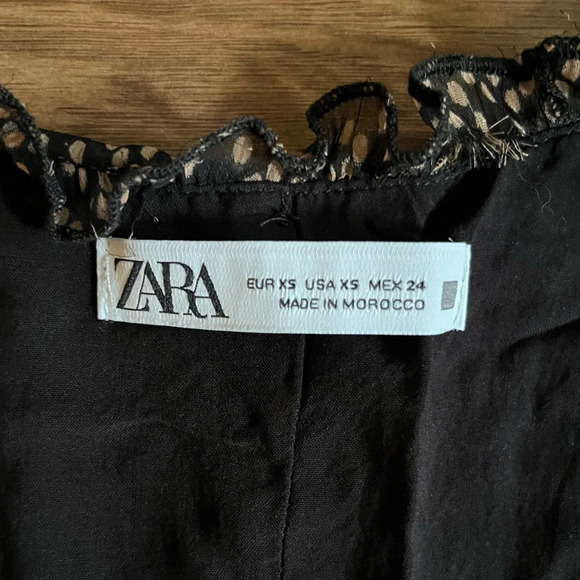 β«οΈ ZARA Polka Dot Long Sleeve Dress βͺοΈ - Picture 3 of 9